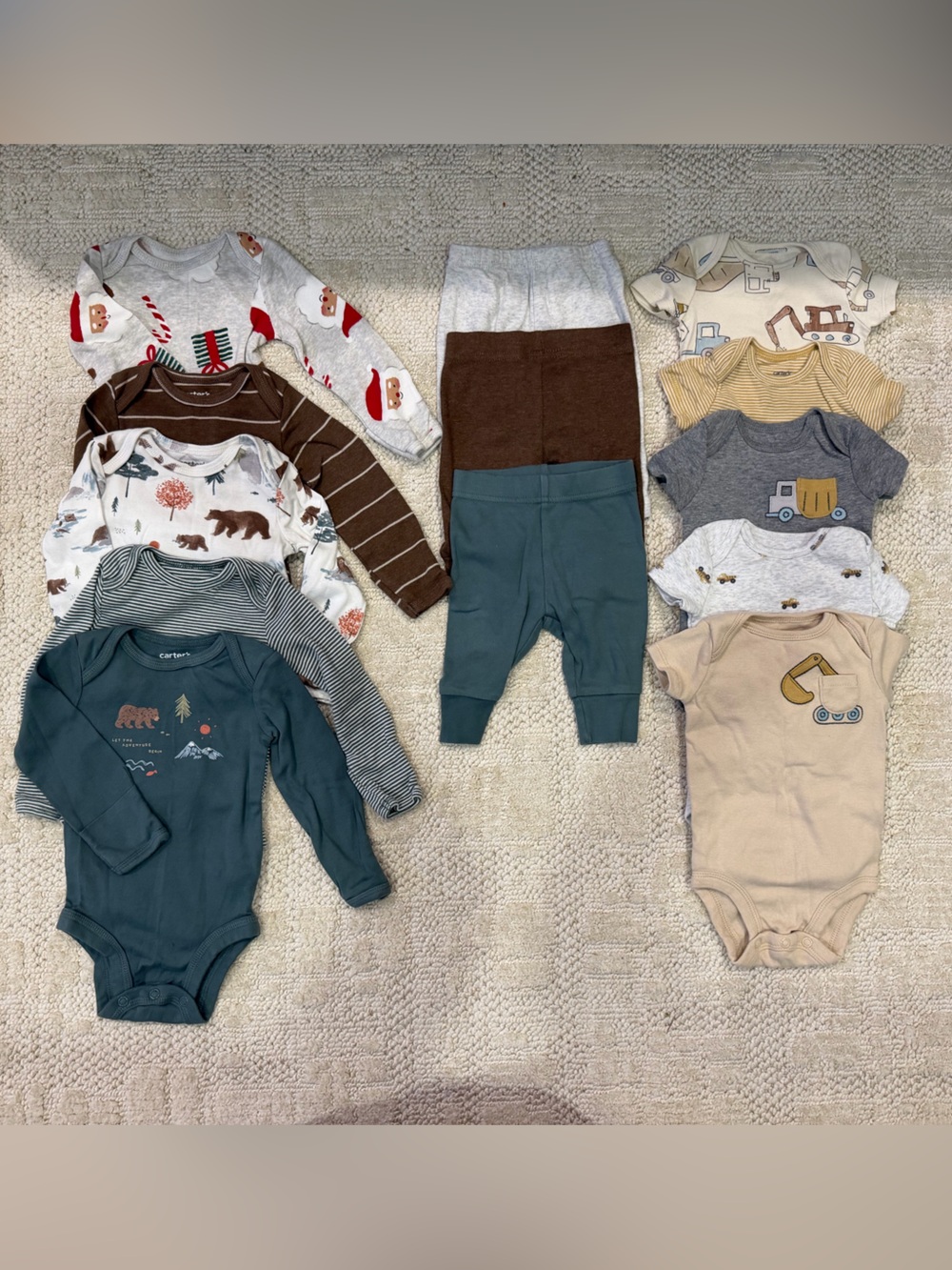 Carter’s Baby Boy 3M Clothing Bundle – 13pc – Excellent Condition